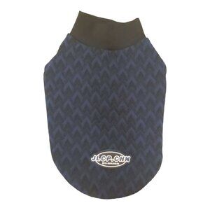 JLCP.CHN Navy Blue/Black Argyle Pullover Dog Shirt - XS